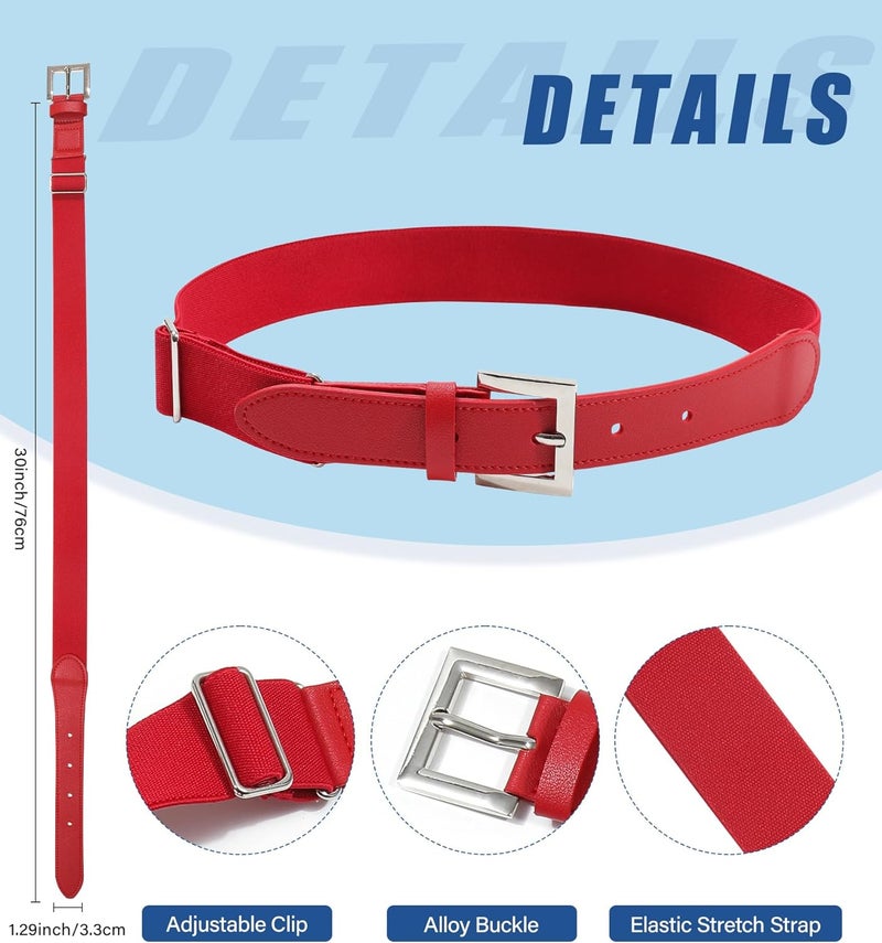 Kajeer Kid Belts for Boy Baseball Belt Softball Adjustable Fastpitch Belt Elastic Metal Buckle Youth Belt for Boys Girls - Image 5